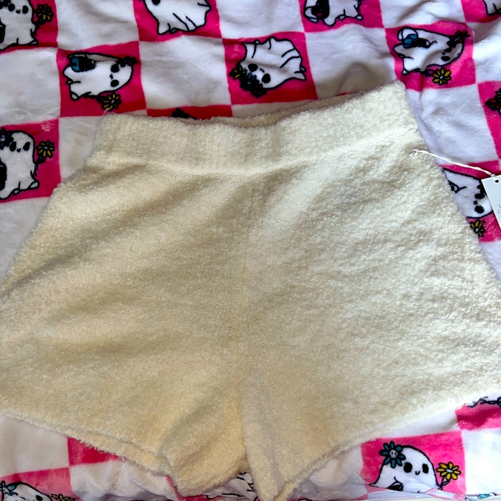 A&F lounge fuzzy shorts